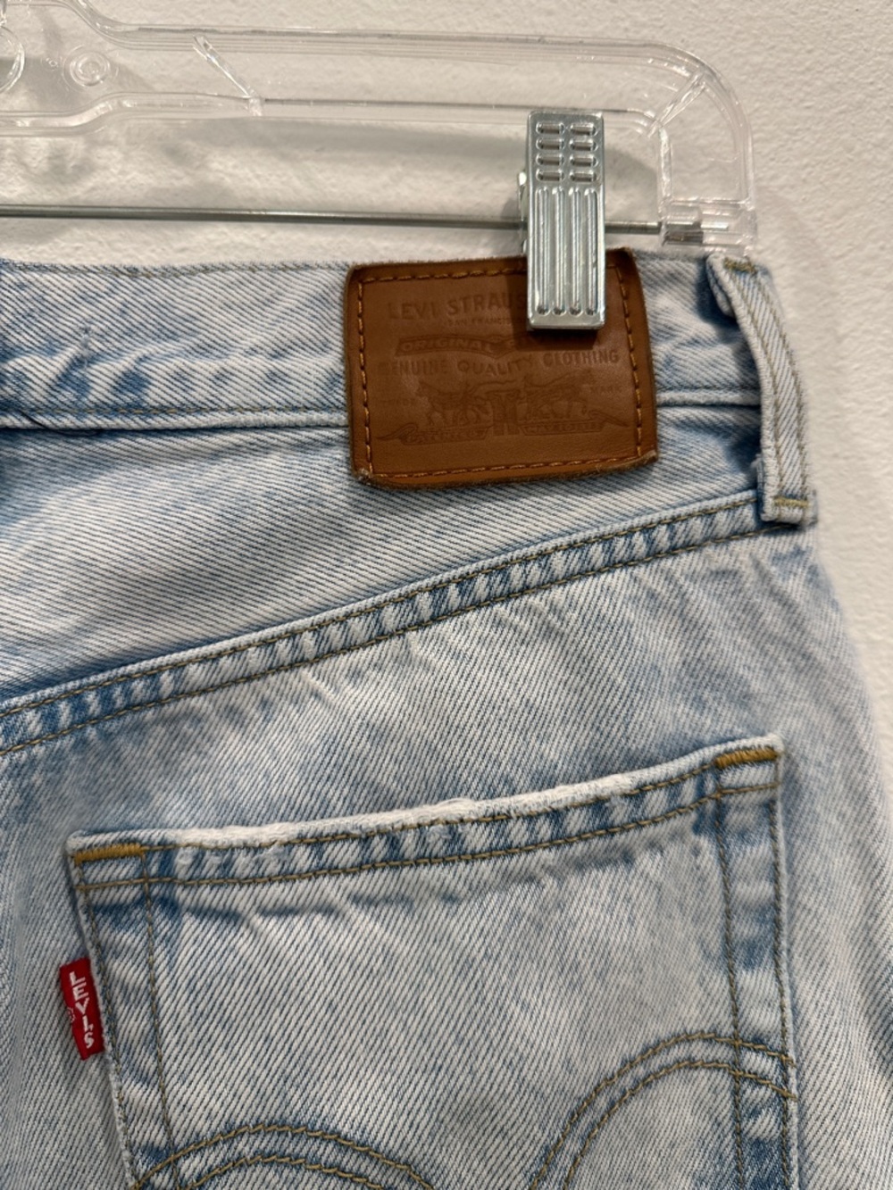 Levi Strauss Light Wash Ribcage Straight Ankle Jeans size 27 - Picture 5 of 9